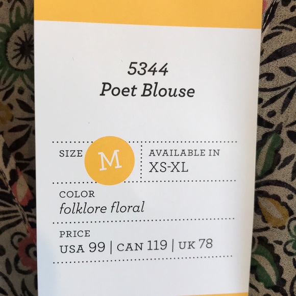 NWT CAbi Poet Blouse - Picture 7 of 8